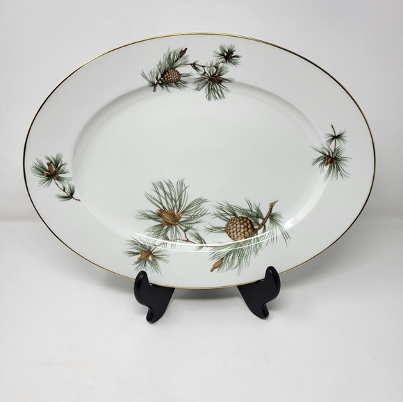 Rosenthal Other - Rosenthal Germany Pine Needles Selb-Plossberg Aida Large Oval 15" Platter Dish